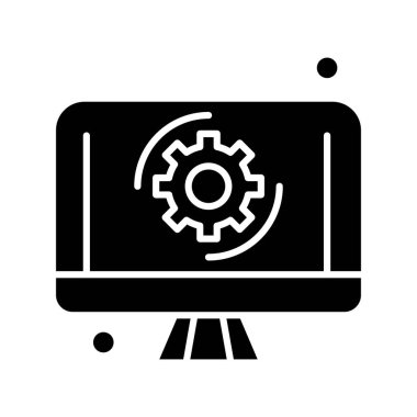 vektör lcd simgesi illüstrasyonu