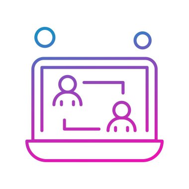 vektör dizüstü simgesi illüstrasyonu