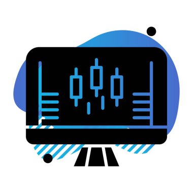vektör lcd simgesi illüstrasyonu