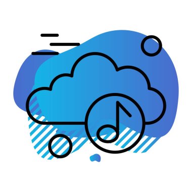  Vektör müzik simgesi illüstrasyonu