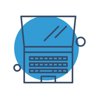 vektör dizüstü simgesi illüstrasyonu