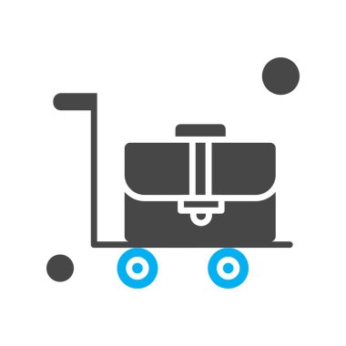 çanta simgesi vektör illüstrasyonu