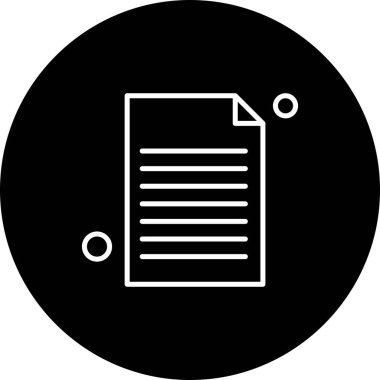 Vektör belgesi Simge illüstrasyonu