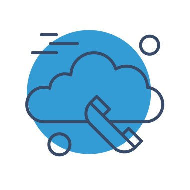 Vektör telefon simgesi illüstrasyonu