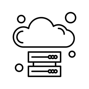 vektör sunucu illüstrasyonu