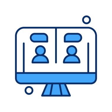 vektör lcd simgesi illüstrasyonu