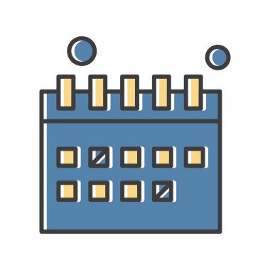 vektör Takvimi Simgesi illüstrasyonu