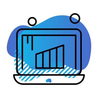vektör dizüstü simgesi illüstrasyonu