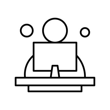 vektör ofisi simgesi illüstrasyonu