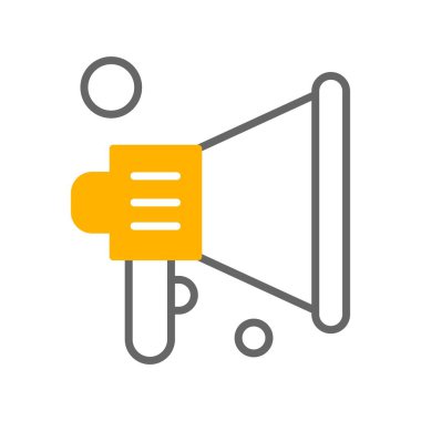 vektör sözcüsü Simgesi illüstrasyonu