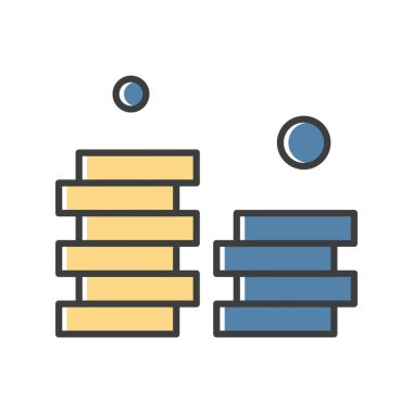 vektör sikkeleri Simge illüstrasyonu