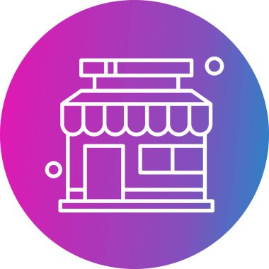 vektör mağaza simgesi çizimi