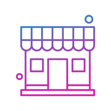 vektör mağaza simgesi çizimi