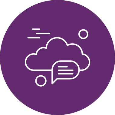  Vektör sohbet simgesi illüstrasyonu