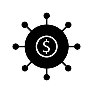 Dolar simgesi vektör illüstrasyonu