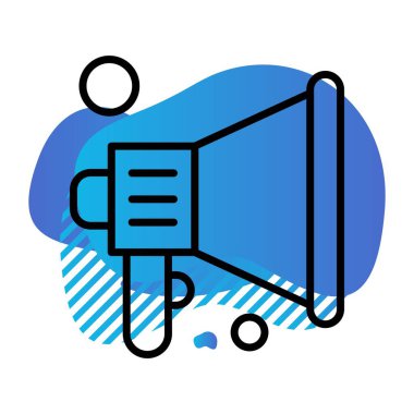 vektör sözcüsü Simgesi illüstrasyonu