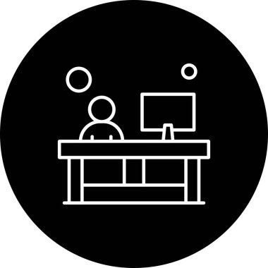 vektör ofisi simgesi illüstrasyonu