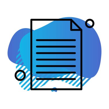 Vektör belgesi Simge illüstrasyonu