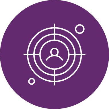 vektör hedef simgesi illüstrasyonu