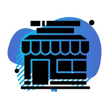 vektör mağaza simgesi çizimi