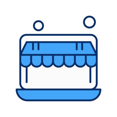 vektör mağaza simgesi çizimi