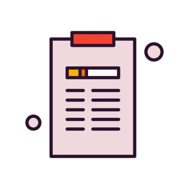 Vektör belgesi Simge illüstrasyonu