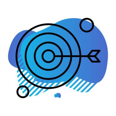 vektör hedef simgesi illüstrasyonu