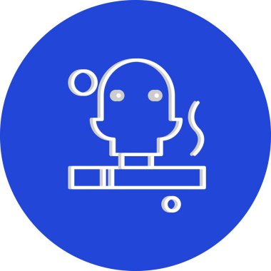  vektör sigara Simgesi illüstrasyonu