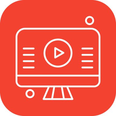 vektör lcd simgesi illüstrasyonu