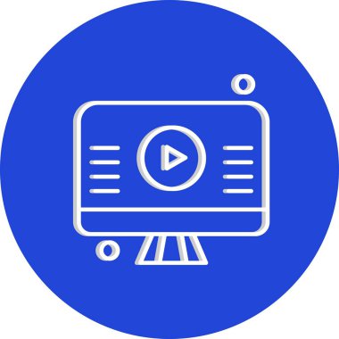 vektör lcd simgesi illüstrasyonu