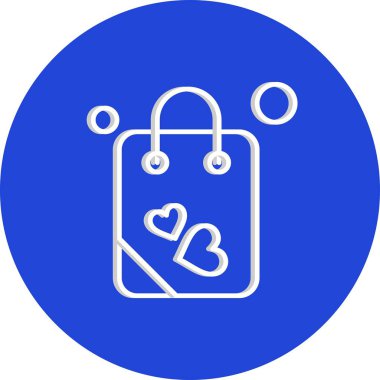 çanta simgesi vektör illüstrasyonu