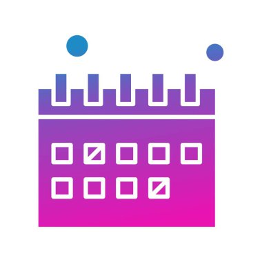 vektör Takvimi Simgesi illüstrasyonu