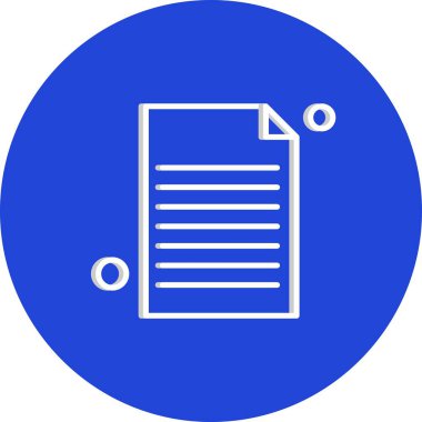 Vektör belgesi Simge illüstrasyonu