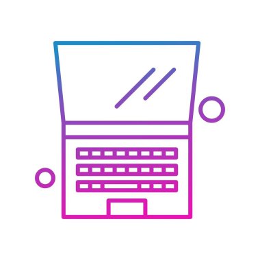 vektör dizüstü simgesi illüstrasyonu