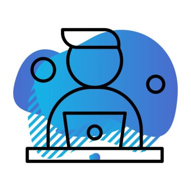 Vektör Avatar Simgesi illüstrasyonu