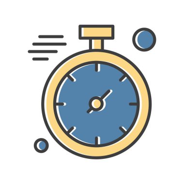 vektör kronometre simgesi illüstrasyonu