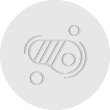 Vektör biftek simgesi illüstrasyonu