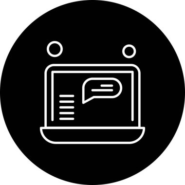 vektör dizüstü simgesi illüstrasyonu