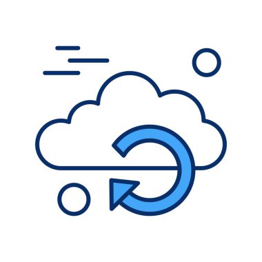  vektör yeniden yükleme simgesi illüstrasyonu