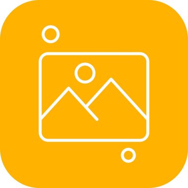 Vektör galerisi simgesi illüstrasyonu