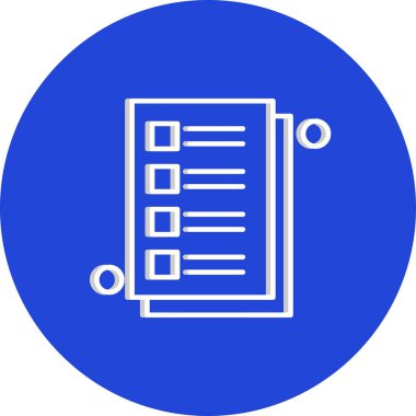 vektör Not simgesi illüstrasyonu