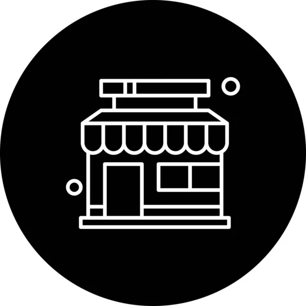 Ilustración Icono Tienda Vectorial — Archivo Imágenes Vectoriales