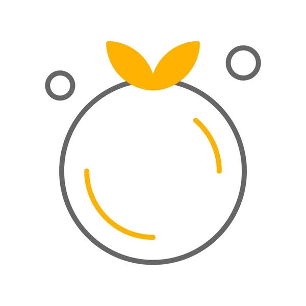 Vector Naranja Icono Ilustración — Vector de stock