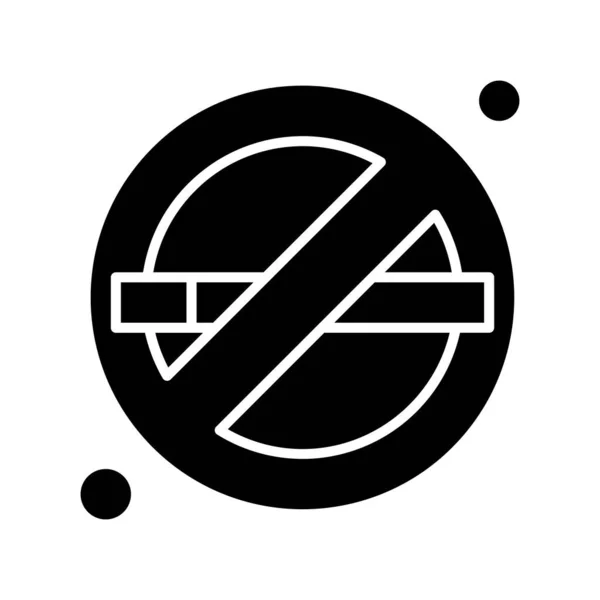 Vector Prohibido Icono Ilustración — Vector de stock