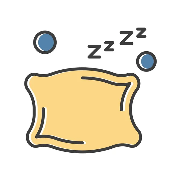 Vector Pillow Icon Illustration — Stock Vector