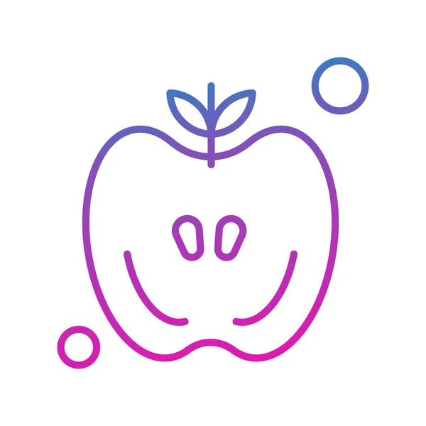 Vector Apple Pictogram Illustratie — Stockvector