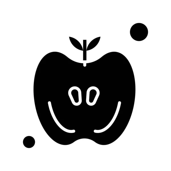 Vector Icono Apple Ilustración — Vector de stock