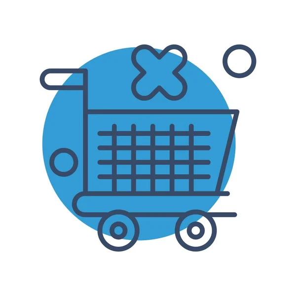 Trolley Icon Ilustração Vetorial —  Vetores de Stock