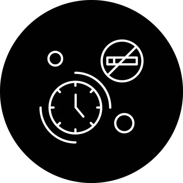 Vector Icono Del Reloj Ilustración — Archivo Imágenes Vectoriales