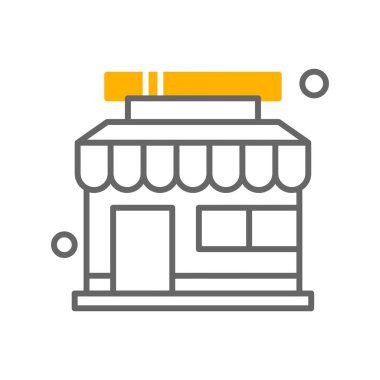 vektör mağaza simgesi çizimi